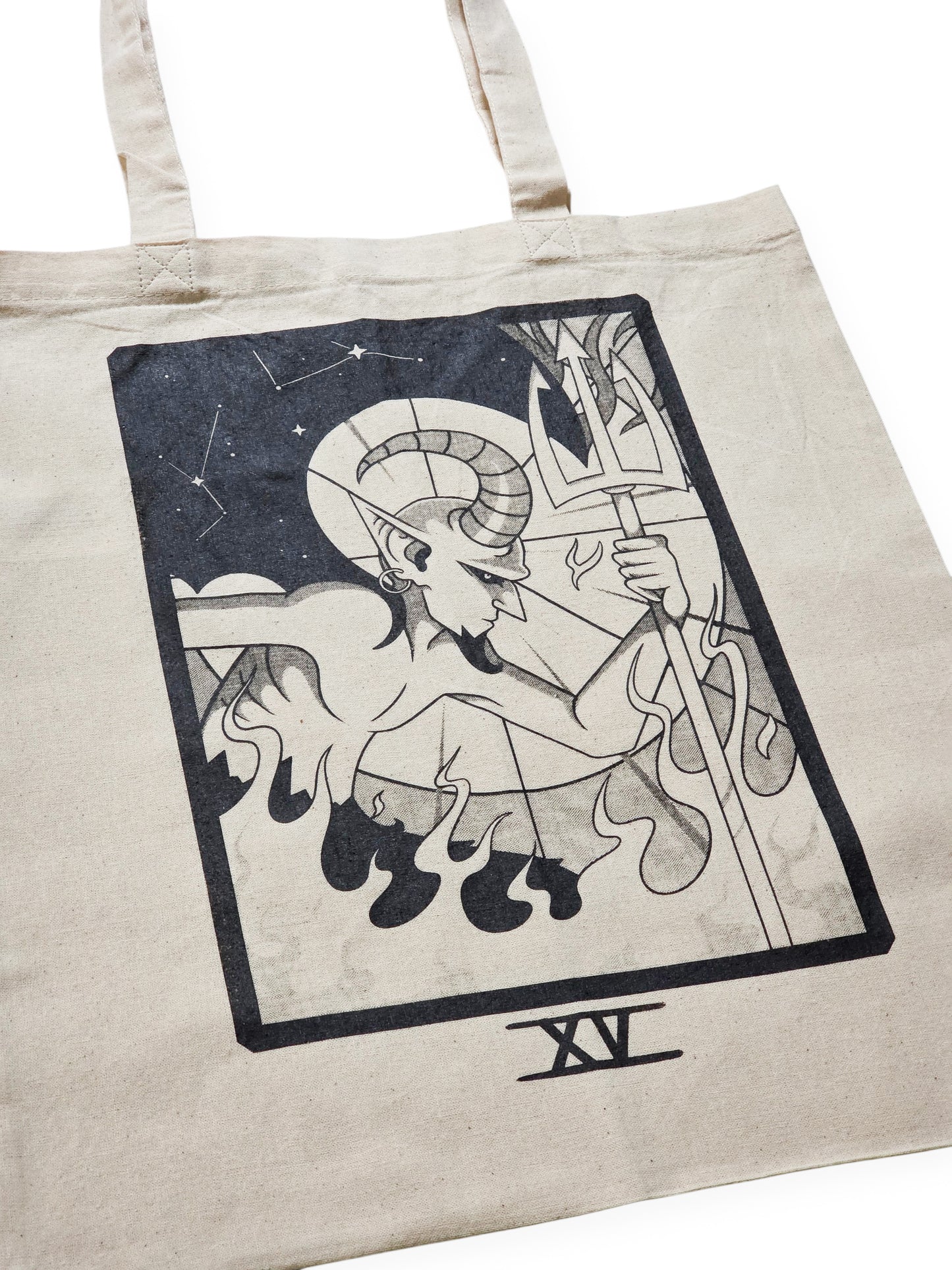 Serigraphie artisanale tarot diable design original winkoff