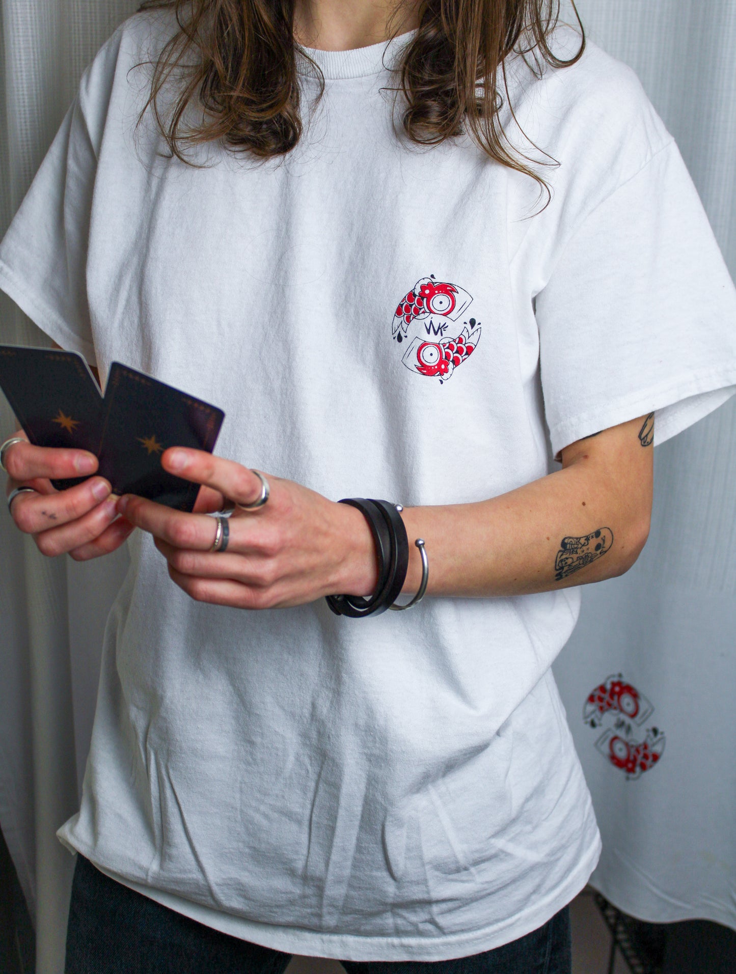 Mannequin T shirt unisexe logo coeur bicouleur serigraphie winkoff