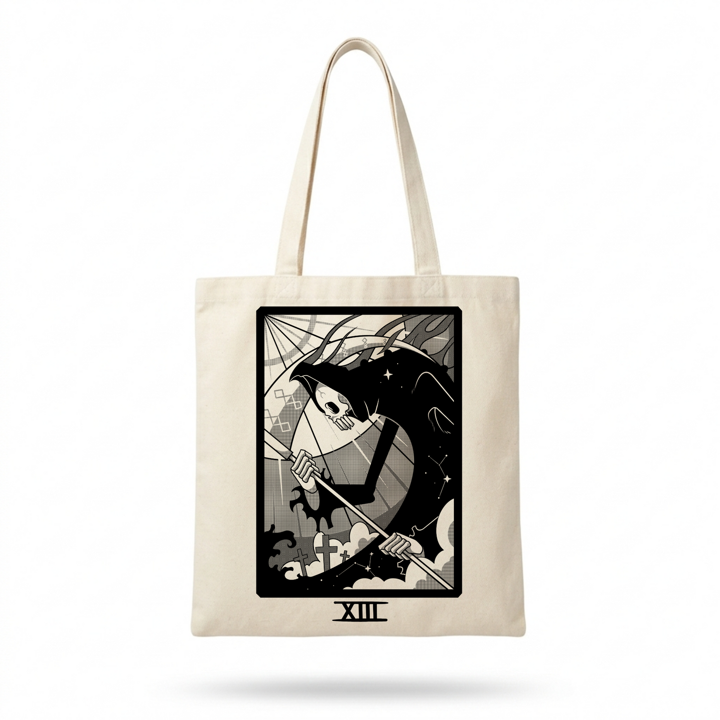 Sac tissu sergraphie artisanale tarot