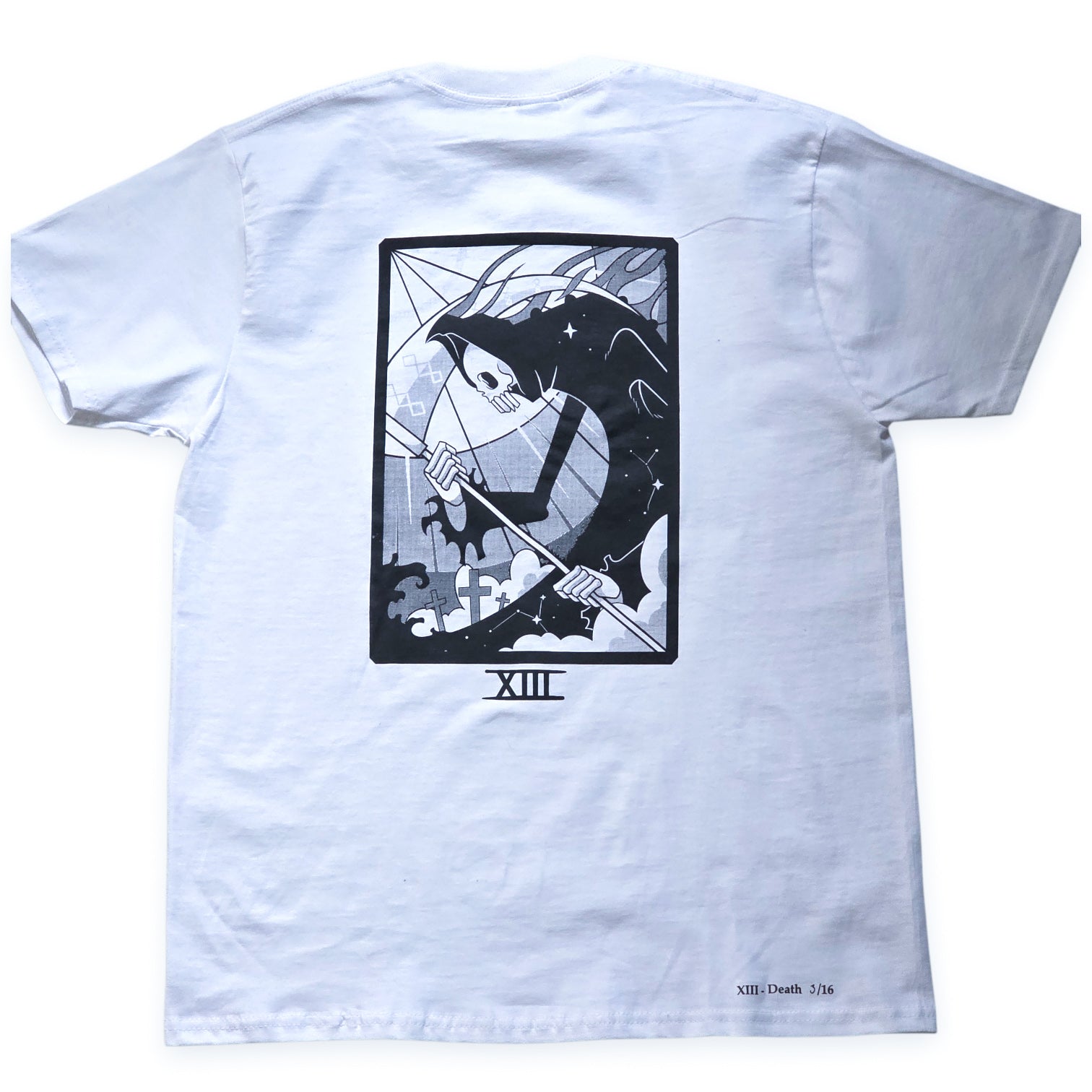 Edition limitée serigraphie A3 noir t shirt blanc